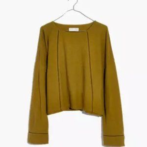 Madewell Texture & Thread Eyelet-Inset Top, SM
